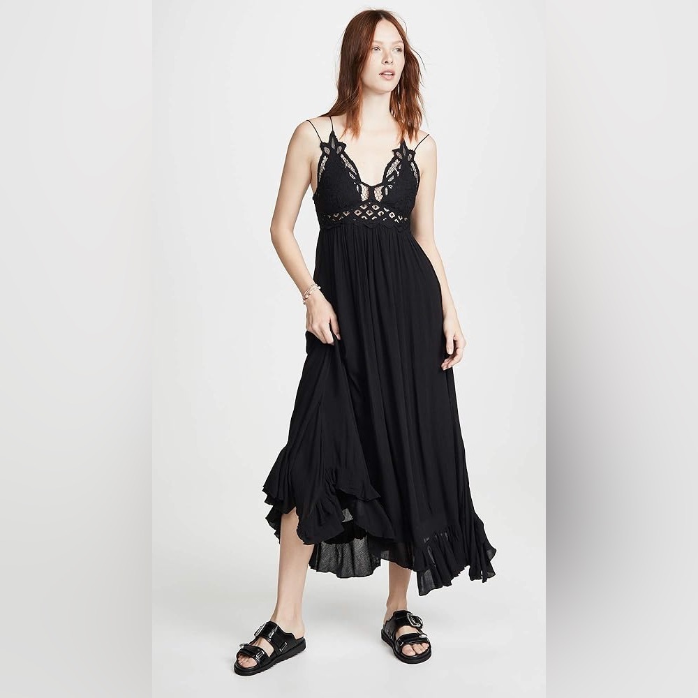 Free People Adela Maxi Slip Dress